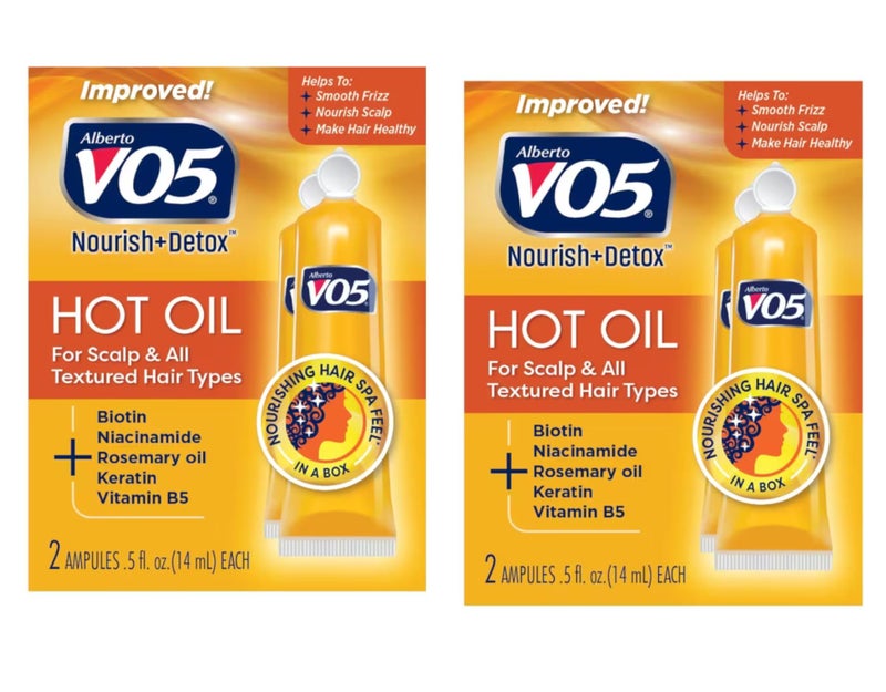 Vo5 Hot Oil Therapy Treatment 2 Count 0.5 Ounce (14ml) (2 Pack) - Image 1